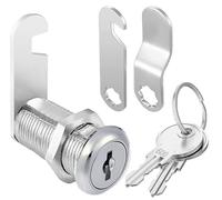 Litensh Serratura a camma con chiave simile, per cassetti, credenze, porte, cassette delle lettere, mobili (40 mm)