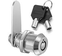 Litensh Serratura a camma tubolare filettata, serratura per cassetta postale, serrature per armadietti, serratura a cilindro per porta cassetti armadietti cassetta delle lettere con chiavi uguali 20mm