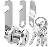 Litensh Serratura per Cassetta Postale con 4 Chiavi - Armadietto, Cabinet Cam, Letterbox, Cassetti, Dresser, Armadio, Mobili (30MM)