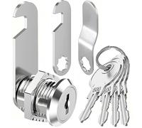 Litensh Serratura per Cassetta Postale con 4 Chiavi, per Armadietto, Cassetti, Armadio, Mobili (20MM)