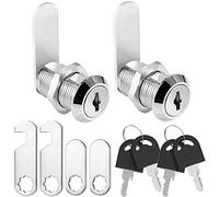 Litensh Serrature a camma in acciaio inossidabile,Sicurezza Mailbox Lock Cabinet Drawer Cam Lock,con chiavi gemelle per le porte gli armadi gli armadietti e le cassette della posta (2, 25mm)