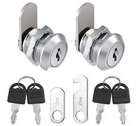 Litensh Serrature a camma in acciaio inossidabile,Sicurezza Mailbox Lock Cabinet Drawer Cam Lock,con chiavi gemelle per le porte gli armadi gli armadietti e le cassette della posta (2, 16mm)