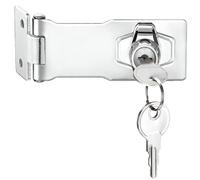 Litensh Serrature a chiave con chiavi, manopola girevole con chiave, serratura di sicurezza per porta, serratura per armadietti, cancelli, chiavistello, 7,6 cm, per bloccare mobili cassette postali