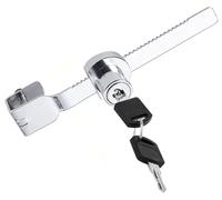 Litensh Serrature per seghe a lama scorrevoli, con chiave, per porte in vetro, rettili, terrari, vetrine, vetrine, serrature per porte in vetro