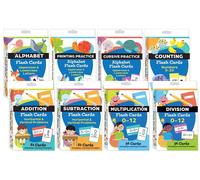 Literacy & Math Flash Cards Complete 8-Deck Set (Cards) Flash Card Series