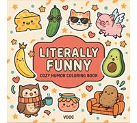 Literally Funny: Cozy Humor Coloring Book for Adults, Bold and Easy Visual Puns for Relaxation