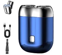 Literalous Shavers, 2025 New Upgrade Pocket Shaver USB Mini Shavers, New Model Mini Dual-Head Electric, USB Charging for Home and Travel (Blue)