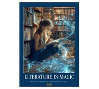 Literature is Magic (Wall Calendar 2026 DIN A4 portrait), CALVENDO 12 Month Wall Calendar: A poetic journey through a year full of books, stories and quiet reading moments