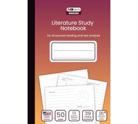 Literature Study Notebook: Reading Log, Character Analysis & Vocabulary Notebook for Students