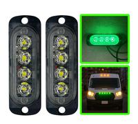 LiteSync 2X Luci Led Indicatore Verde 12-24V Impermeabili Ad Incasso Universali