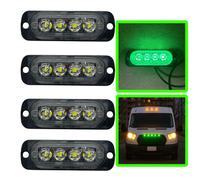 LiteSync 4 Luci LED Indicatore Verde 12-24V Ad Incasso Impermeabili Van