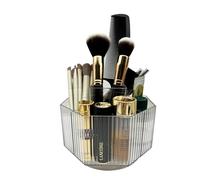 LiteTour Organizzatore per trucco con rotazione a 360°, contenitore da scrivania multi-scomparto per pennelli da trucco, cura della pelle, articoli da toeletta, penne, cancelleria, forniture per