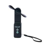 LitezAll Ventilatore tascabile ricaricabile con torcia | Ventola di raffreddamento portatile 3 in 1 e luce portatile a LED | La copertura della ventola si trasforma in mini lampada da tavolo | Cavo