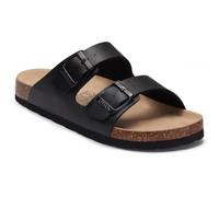 Litfun Sandali estivi con plantare in sughero, unisex, per donne e uomini, nero, 8-8.5 Women/6.5-7 Men
