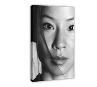 LITGY Poster su tela dell'attore Lucy Liu, stile cornice, 30 x 45 cm