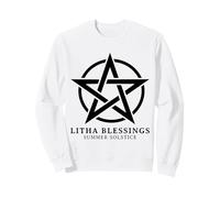 Litha Blessings Summer Solstice Wicca Pagan Summer Felpa