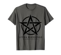 Litha Blessings Summer Solstice Wicca Pagan Summer Maglietta