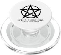 Litha Blessings Summer Solstice Wicca Pagan Summer PopSockets PopGrip per MagSafe