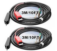 lithbase 2 cavi di alimentazione per mulinello da pesca elettrico, cavo di alimentazione da 3 m, cavo di alimentazione che collega la batteria alle bobine per Daiwa Tanacom 1000 750 500, Seaborg 500MJ