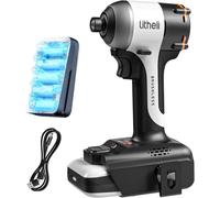 Litheli Avvitatore a Impulsi Brushless,Avvitatore Elettrici a Percussione da 1/4" Esagonale con Batteria 20V 10000mAh,230Nm,3500IPM,Cambio a 3 Velocità,Include LED e Gancio per Cintura