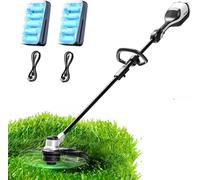 Litheli Brushless Decespugliatore Elettrico, Tagliabordi a Batteria, Larghezza di Taglio 35CM, Batterie Ricaricabili 10000mAH, Tagliabordi