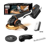 Litheli Flessibile a Batteria 125mm, Smerigliatrice Angolare Brushless 20V con Batteria 4.0Ah, 2500-8500 RPM, Flex a Batteria per Taglio e Levigatura, Smerigliatrice