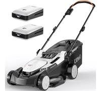 Litheli Tagliaerba Tosaerba a Batteria 43cm, 2x 20V Batterias 4.0Ah, Altezza Regolabile 25-75mm, Sacco 40L, per Prati Fino a 500m² (Motore senza spazzole)