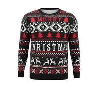 Litherday Maglioni Natalizi da Uomo Divertenti Maglioni a Maniche Lunghe con Motivo a Pinguino Brutto, Maglione Natalizio Lavorato a Maglia Scollo Rotondo