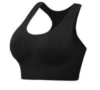 Litherday Reggiseno Sportivo Donna Senza Cuciture e Ferretto Zero Feel con Imbottitura Rimovibile Bralette Morbida a Costine per Yoga Fitness Allenamento