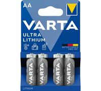 Lithium Batterie AA Mignon LR06 (Pacco Da 4) - Ideali per Fotocamere Digitali, G