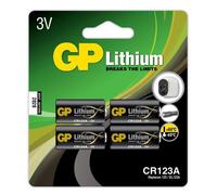 LITHIUM BATTERY CR123A - Lithium CR 123A, Single-use - battery, CR123A, Lithium-Manganese Dioxide [LiMnO2], 3 V, 4 pc[s], Black NEW