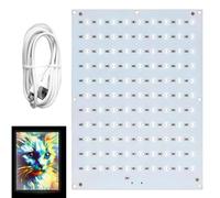 Lithophane - Pannello di ricambio per foto litophane con stampa 3D, per pannello LED Lab Lithophane con cavo di collegamento di tipo C, kit di retroilluminazione per modelli fotografici litofani fai