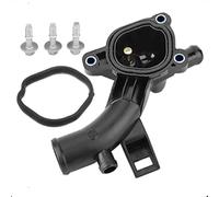 LithTor Alloggiamento Termostato Uscita Acqua 25192985 55562048 1338487 per Opel Corsa D/E Astra J Adam Meriva B - Flangia Refrigerante con Sensore, Compatibile Chevrolet Aveo Cruze 116223 1338022