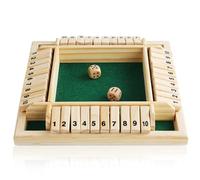 Lithyc Gioco da Tavolo in Legno - Gioco da Tavolo di Dadi per 1-4 Giocatori - Wooden Board Game per Casa, Festa O Bar (Verde)