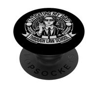 Litigating my Way through Law School Studente di giurisprudenza PopSockets PopGrip Adesivo
