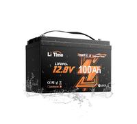 LiTime 12V 100Ah Batteria Litio LiFePO4 con Bluetooth OBM e Protezione Bassa Temperatura, Formato Group 31, Integrato BMS 100A, 15000 Cicli, per Motore Elettrico Fuoribordo Barca nautica Caravan