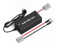LiTime 12V 20A Caricabatterie per Batterie Litio, 14,6V 20A LiFePO4 AC-DC Caricatore con Connettori Anderson e Indicatori LED, Batterie a ciclo profondo Caricabatterie per Caravan, Barca, Camper
