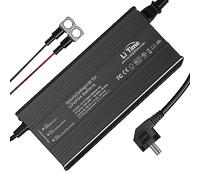 LiTime 48V(58.4V) 10A Caricabatterie per Batterie Litio, Caricabatterie Litio con Ventola di Raffreddamento e Funzione di 0V Carica Intelligente, Caricabatteria al Litio Lifepo4 per 51,2 V Batterie