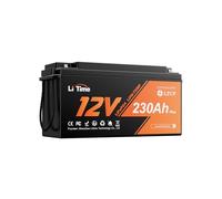 LiTime Batteria al Litio 12V 230Ah per Camper, Batteria LiFePO4 12V con Protezione Basse Temperature, Max 15000 Cicli, Energia 2944Wh, Adatta per Accumulo Domestico, Fuori Rete, Impianti Solari
