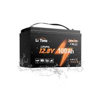 LiTime Batteria LiFePO4 12V 100A per Motore da Traina e Barche, Nautica | Max 15000 Cicli, 1280Wh, BMS 100A, Protezione dal freddo, Leggera e Compatta, IP65, Batteria Litio 12 V per Pesca, Camper