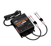 LiTime Caricabatterie da 2 banche, 14,6 V, 10 A, impermeabile IP67