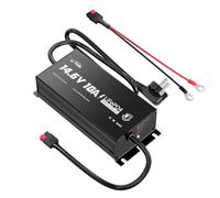 LiTime LiFePO4 14,6 V 10 A Caricabatterie impermeabile IP67, AC DC Litio LiFePO4 con funzione di ricarica intelligente 0 V, spina Anderson, indicatore LED