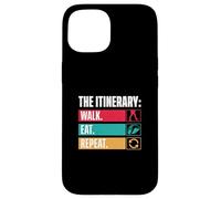 L'itinerario Passeggiata Mangia Ripeti Divertente Tour Guide Tour Guide Custodia per iPhone 15