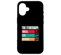 L'itinerario Passeggiata Mangia Ripeti Divertente Tour Guide Tour Guide Custodia per iPhone 16