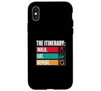 L'itinerario Passeggiata Mangia Ripeti Divertente Tour Guide Tour Guide Custodia per iPhone X/XS
