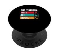 L'itinerario Passeggiata Mangia Ripeti Divertente Tour Guide Tour Guide PopSockets PopGrip Adesivo