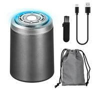 Litinliv Mini Rasoio Elettrico Portatile da Uomo, USB Ricaricabile IPX7 Impermeabile, Wet & Dry Rasoio Elettrico per Barba e Peli Intimi, Multifunzionale per Uso Bagnato e Asciutto, Ideale per Viaggi