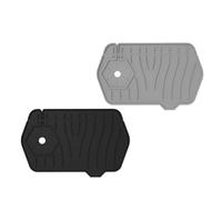 Litinliv Tappetino Lavello Cucina, 2 Pezzi Tappetino Drenante in Silicone, Cuscinetto di Asciugatura Multifunzionale, Lavabile Tappetino Assorbente per Bagno, Rubinetti, Piano di Lavoro (Nero,Grigio)