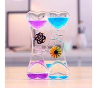 Litinliv Timer Liquido a Clessidra, Colorato, Giocattolo Sensoriale, Timer di Movimento, Clessidra timer, Clessidra Giocattolo Liquido per attività, Stress, Ansia, Relax (D)