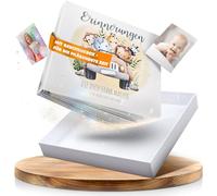 LITLHERO® Libro dei ricordi per bambini e infanzia, con confezione regalo, scopri i punti di forza, album per bambini di alta qualità, 0-6 anni, con capitolo "Il mio primo anno", album dei ricordi e